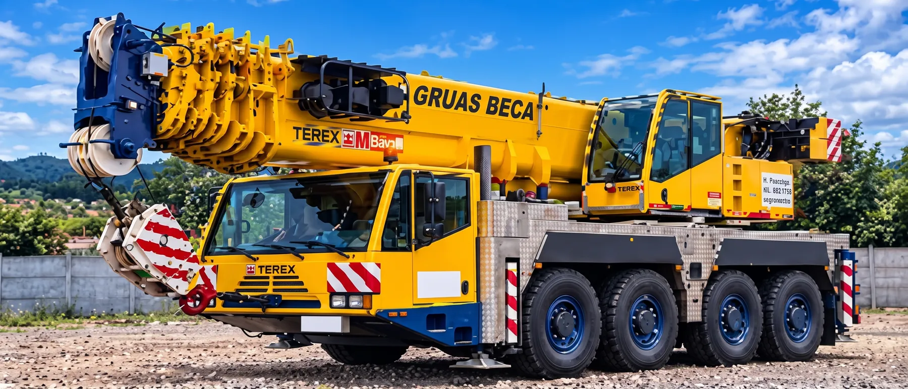 Terex Demag AC 80-2 en tres cuartos